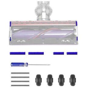 BVACUMHEAD Soft Plush Strips + Front Wheel+ Shaft Replacement Parts